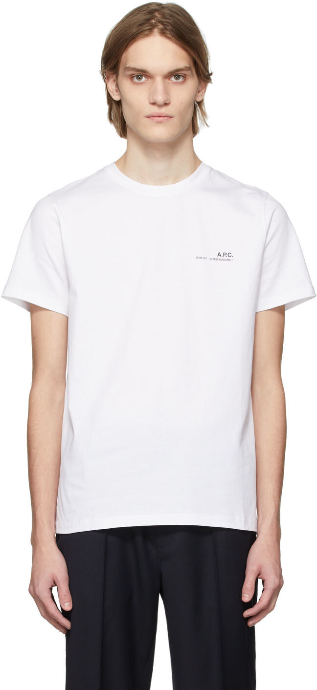 

Белая футболка Item A.P.C.