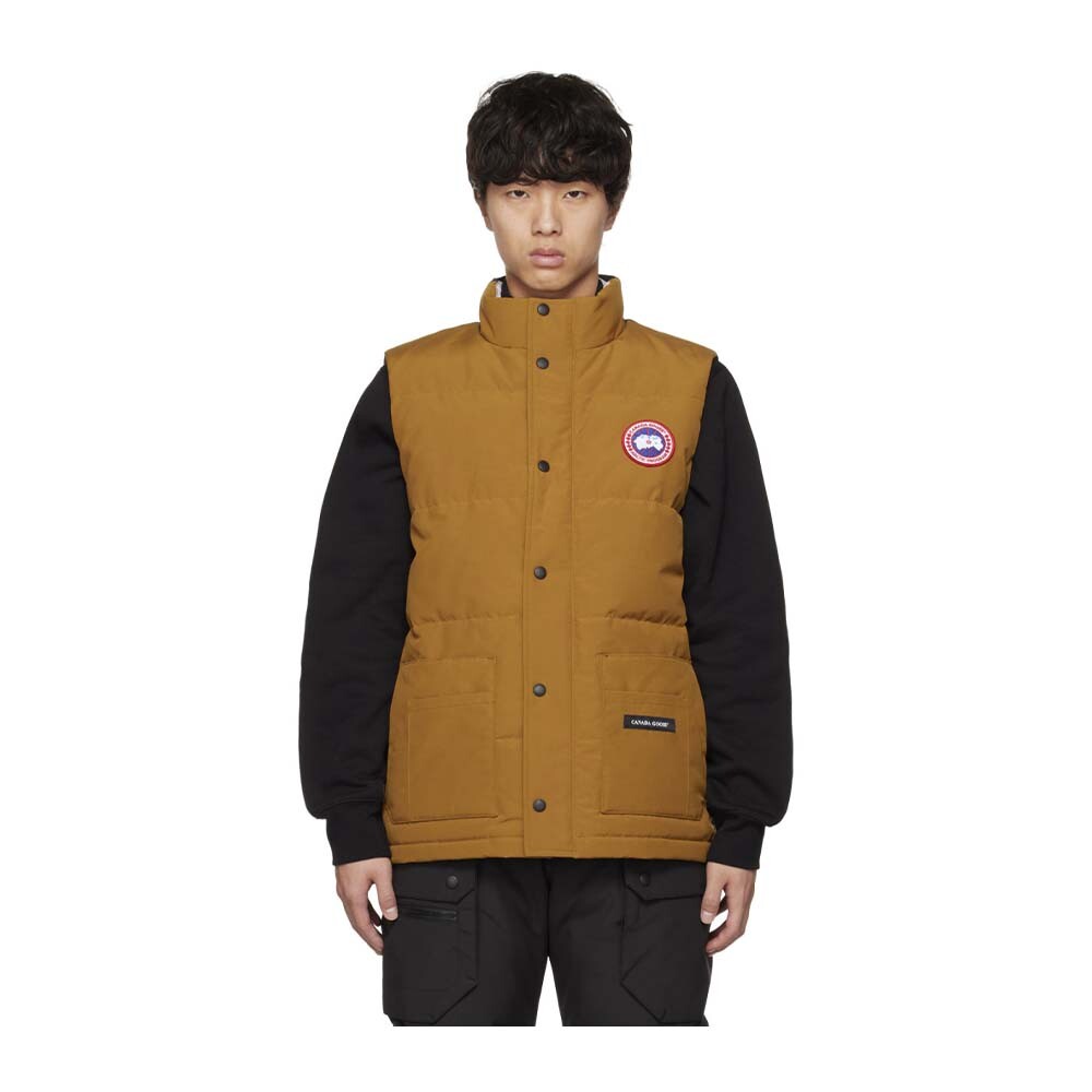 

Пуховой жилет Canada Goose, золотой/синий