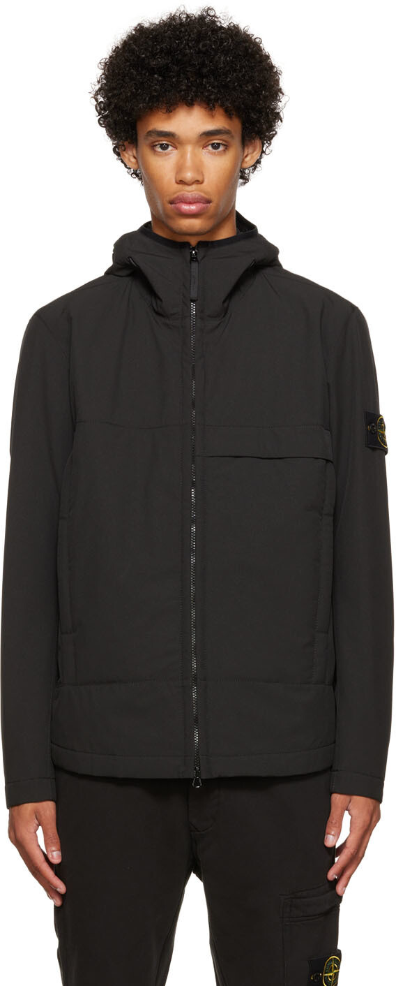 

Черная куртка Soft Shell Stone Island