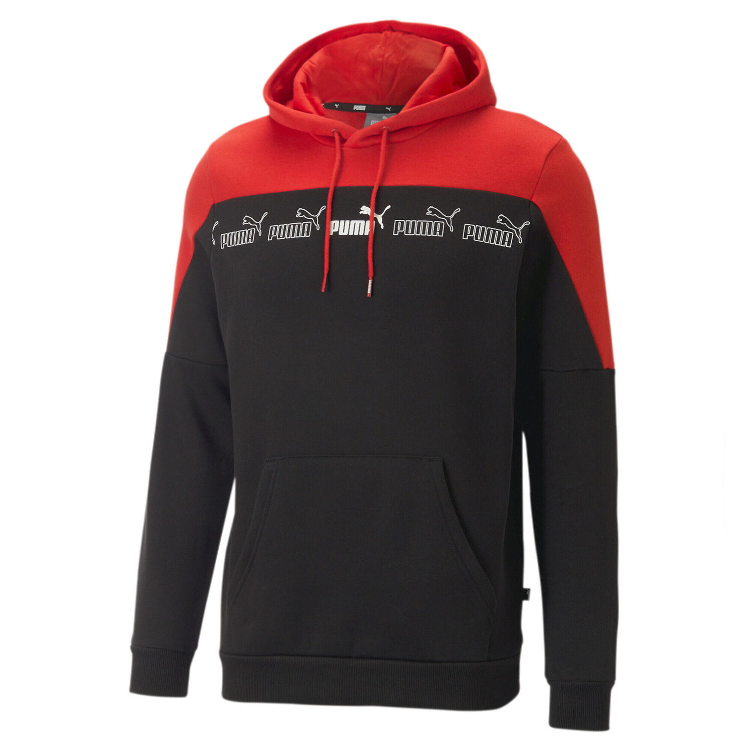 

Мужская толстовка с капюшоном Around the Block PUMA, черный Красный