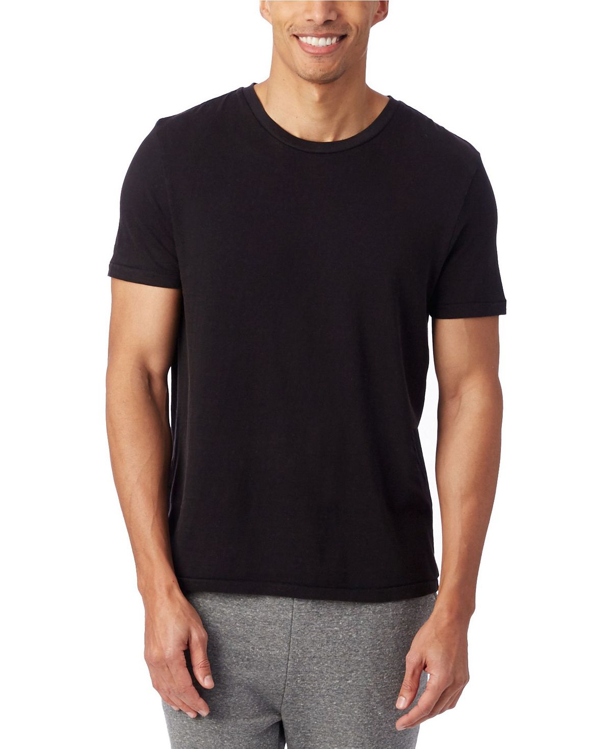 Мужская футболка из джерси outsider heavy wash Alternative Apparel, черный