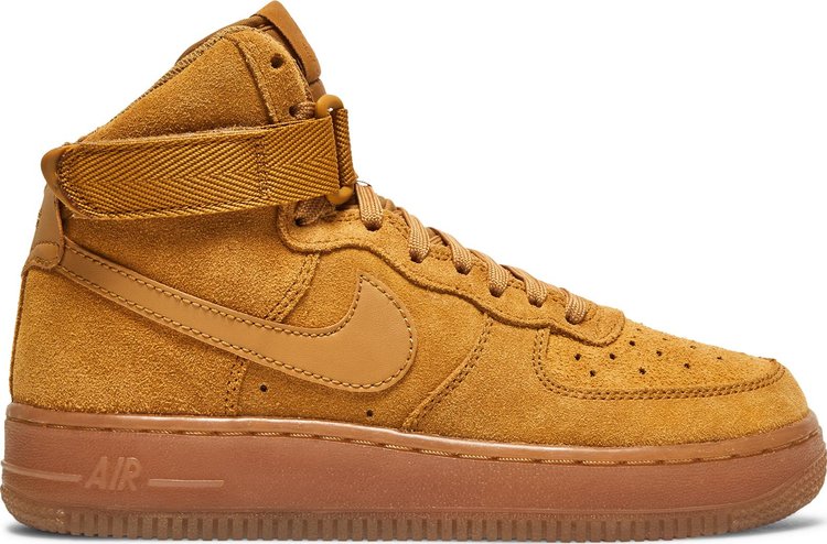 Кроссовки Nike Air Force 1 High LV8 3 GS 'Wheat', коричневый - фото