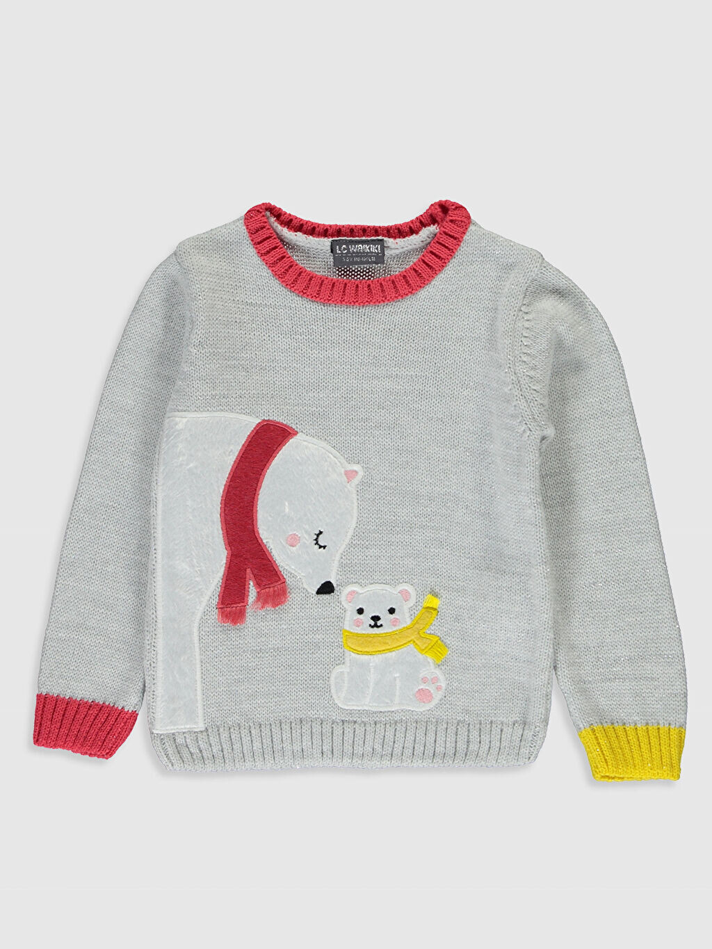 

Свитер для девочек с круглым вырезом LCW Kids
