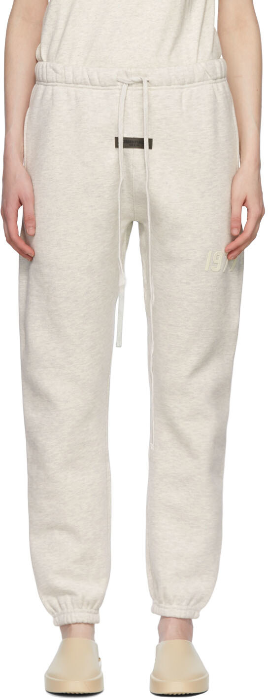 

Брюки Off-White из хлопка для отдыха Essentials, Серый