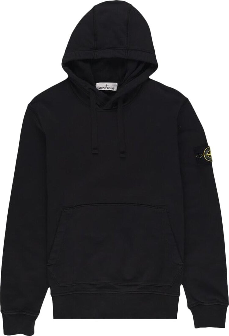 Black sweatshirt stone island sale