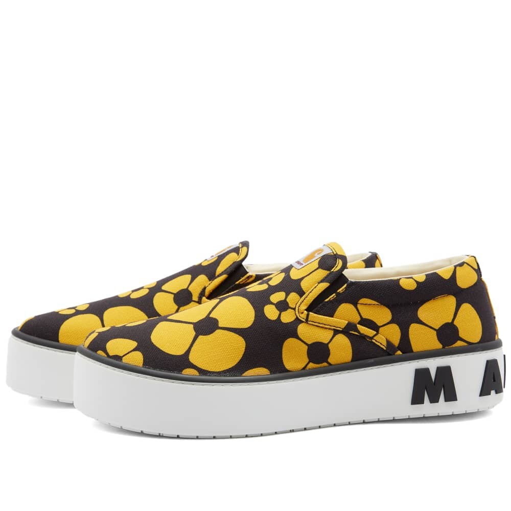

Кроссовки Marni x Carhartt WIP Paw Floral Slip On Sneaker