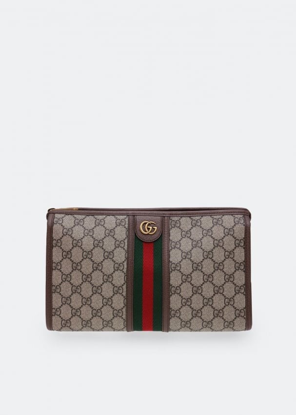 Сумка GUCCI Ophidia GG toiletry pouch, бежевый