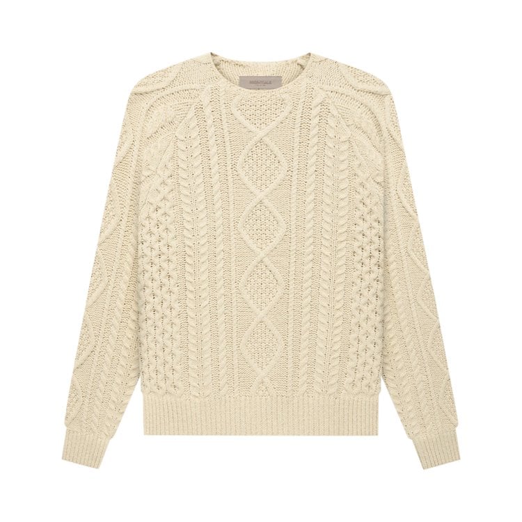 Джемпер Fear of God Essentials Cable Knit 'Eggshell', белый - фото