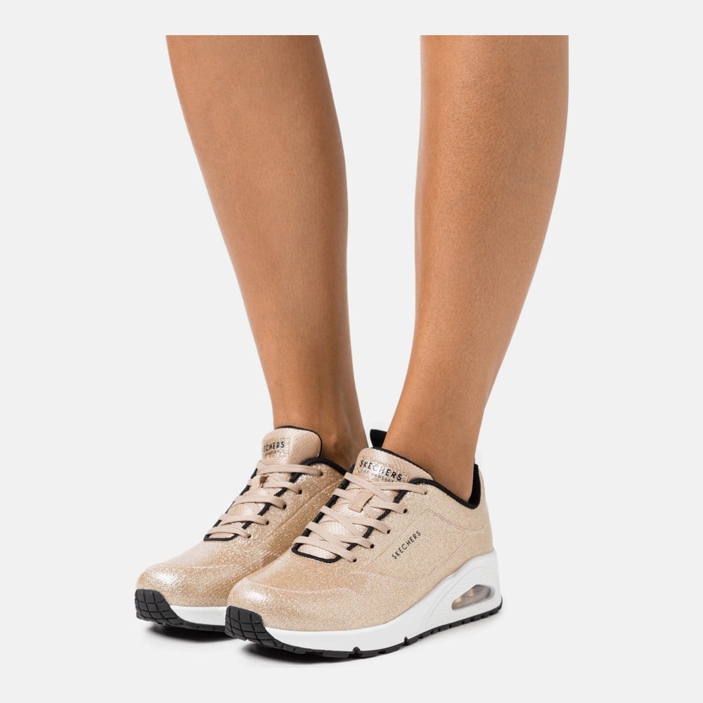 Кроссовки Skechers Sport Uno, champagne gold glitter hot melt - фото