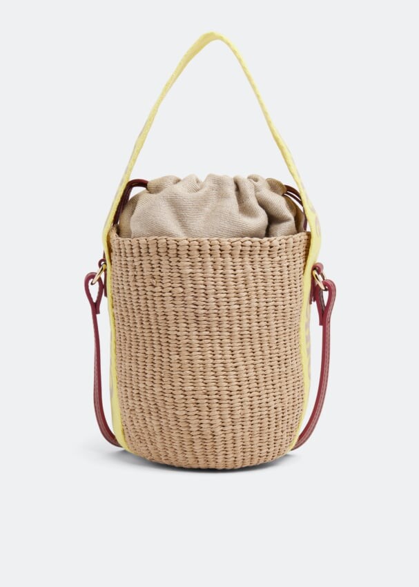 

Сумка кросс-боди CHLOÉ Woody small basket bag, бежевый