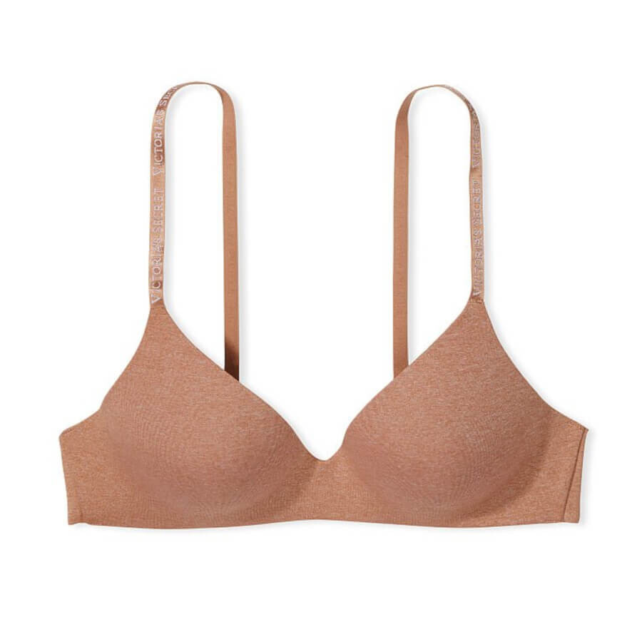 

Бюстгальтер без косточек Victoria's Secret The T-shirt Lightly-Lined, бежевый