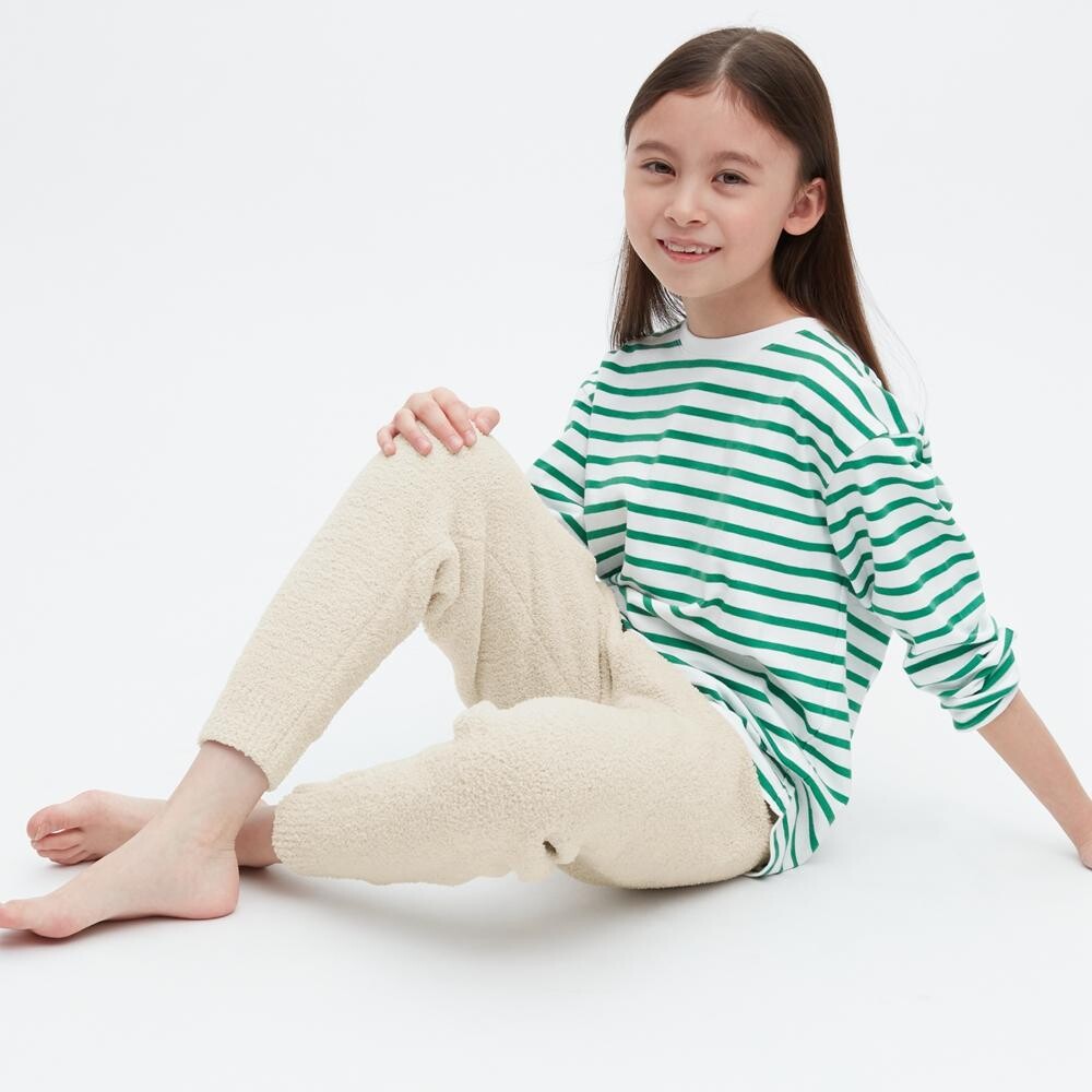 

Эластичные брюки унисекс Uniqlo, бежевый