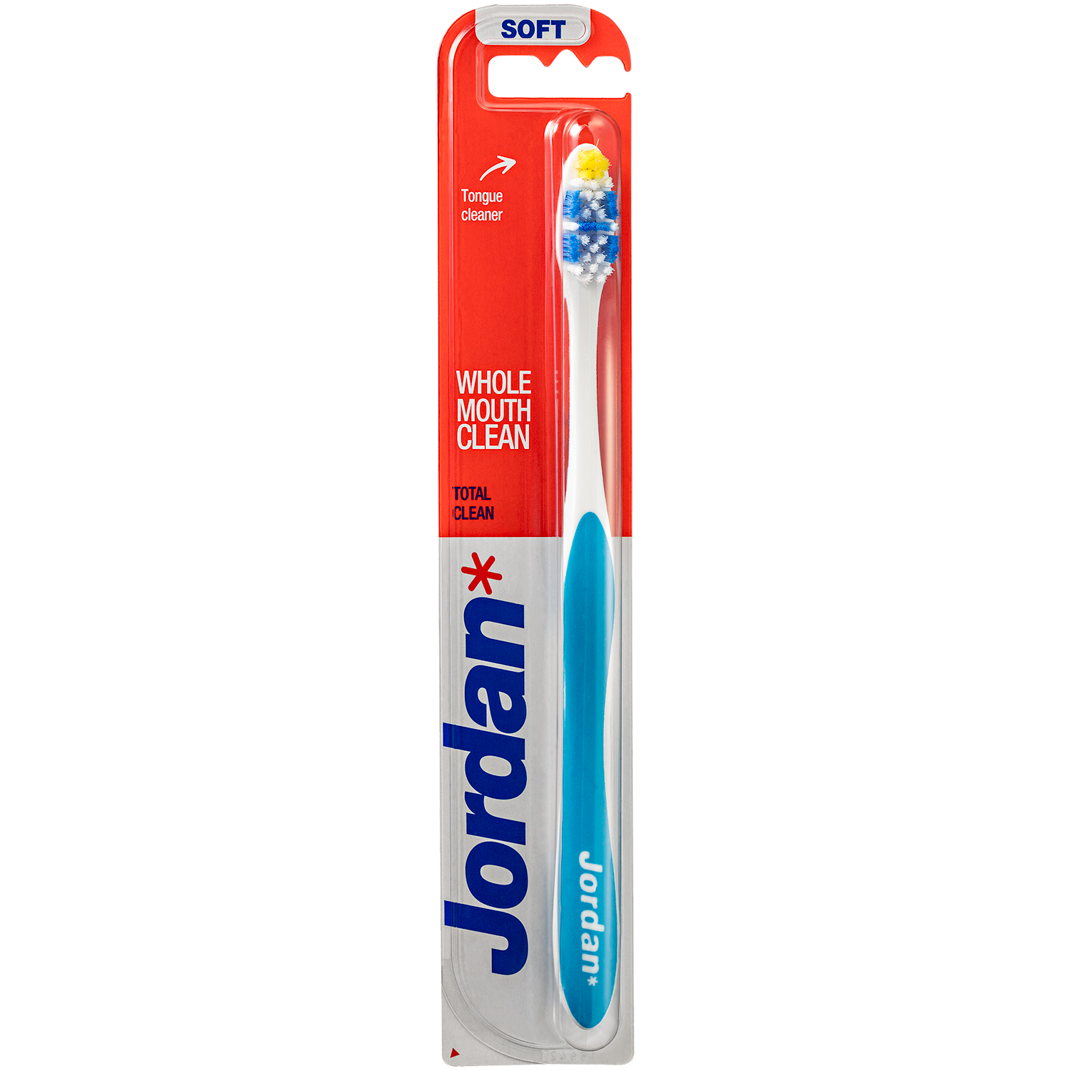 Jordan Total Clean средняя зубная щетка, 1 шт. reach floss clean щетка зубная средняя 1 шт