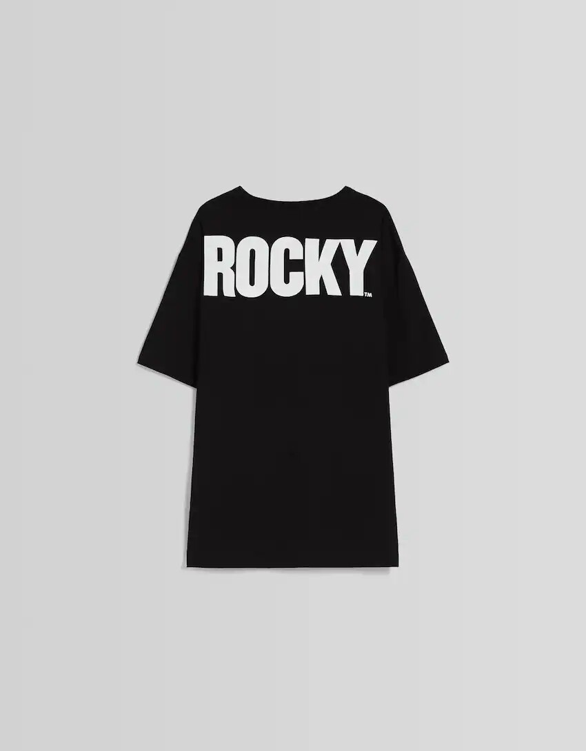 

Футболка свободного кроя Rocky с короткими рукавами, черный