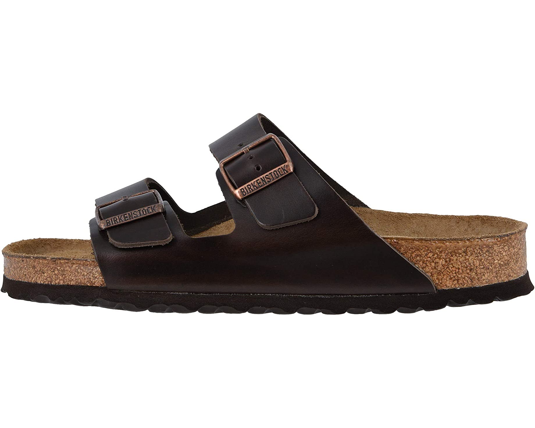 Сандалии Arizona Soft Footbed - Leather (Unisex) Birkenstock, коричневый цена и фото