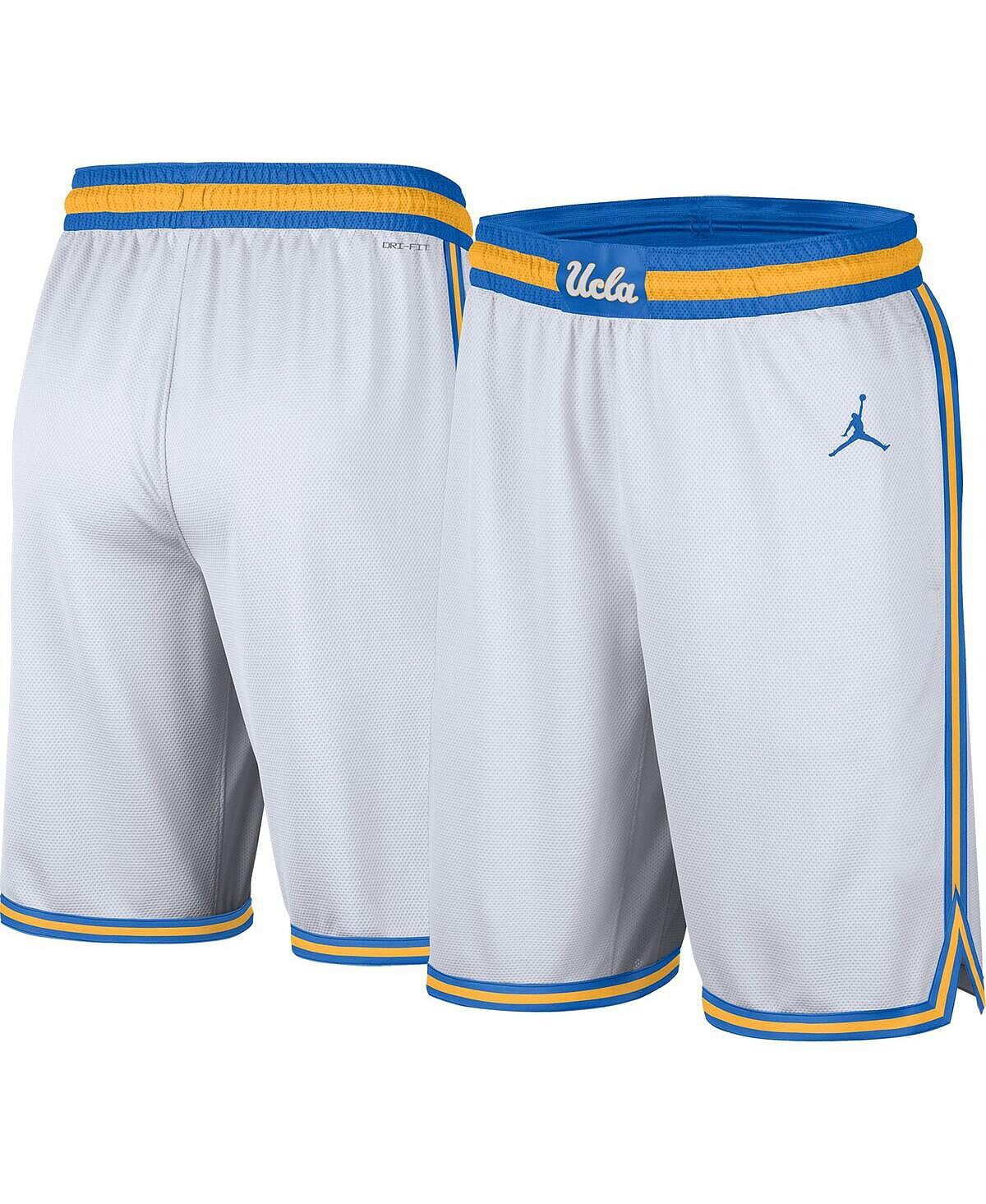 

Мужские брендовые белые шорты ucla bruins replica performance Jordan, белый