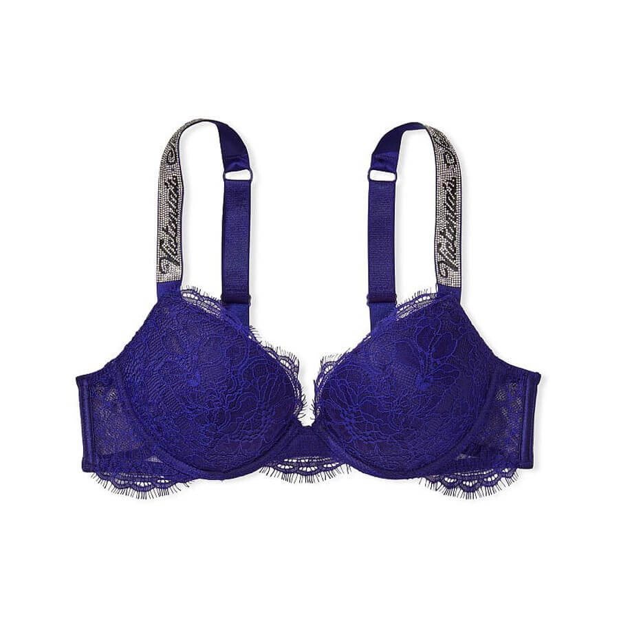 

Бюстгальтер Victoria's Secret Very Sexy Shine Strap Lace, темно-синий