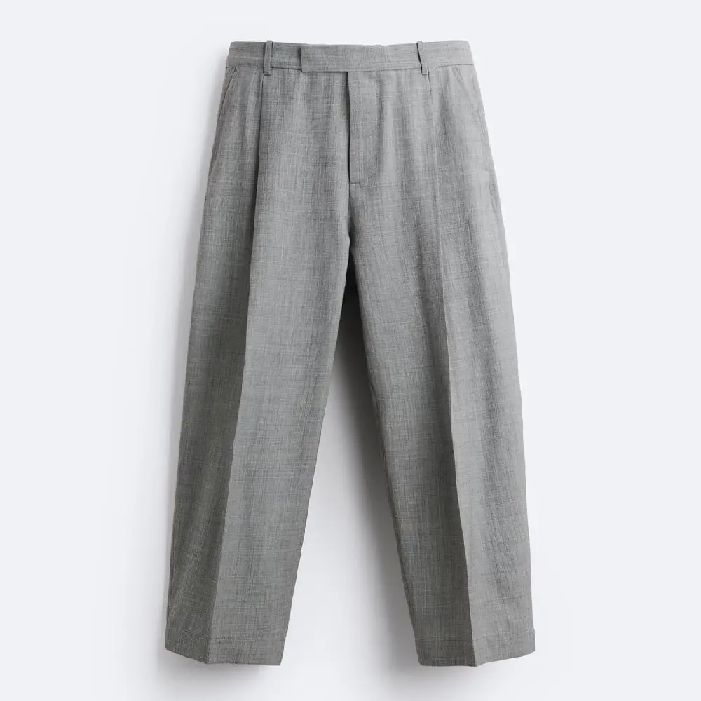 

Брюки Zara X Studio Nicholson Pleated, серый