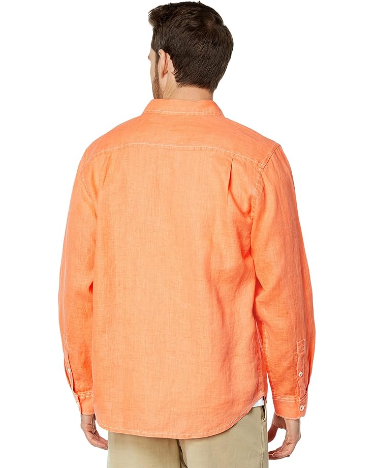 Рубашка Tommy Bahama Sea Glass Breezer Long Sleeve Shirt, цвет Peach Melt