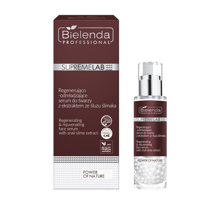 

Bielenda Professional Регенерирующая и омолаживающая сыворотка для лица SupremeLab Power Of Nature с экстрактом слизи улитки 30г