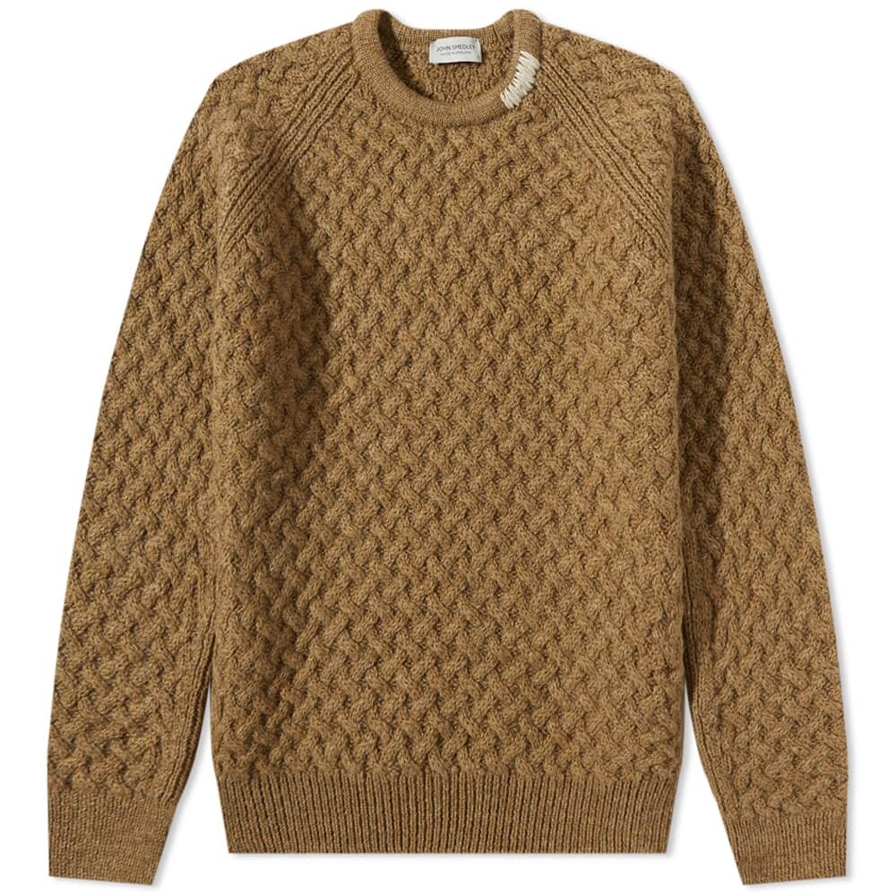 

Джемпер John Smedley Textured Crew Knit, Коричневый