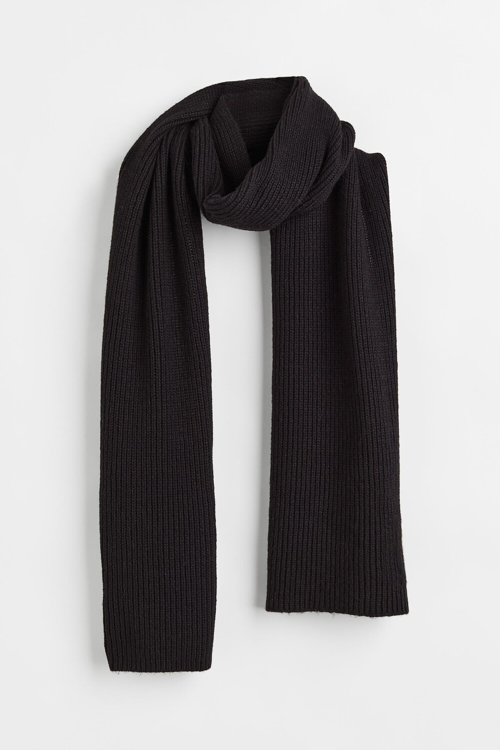 

Шарф H&M Rib-knit, черный