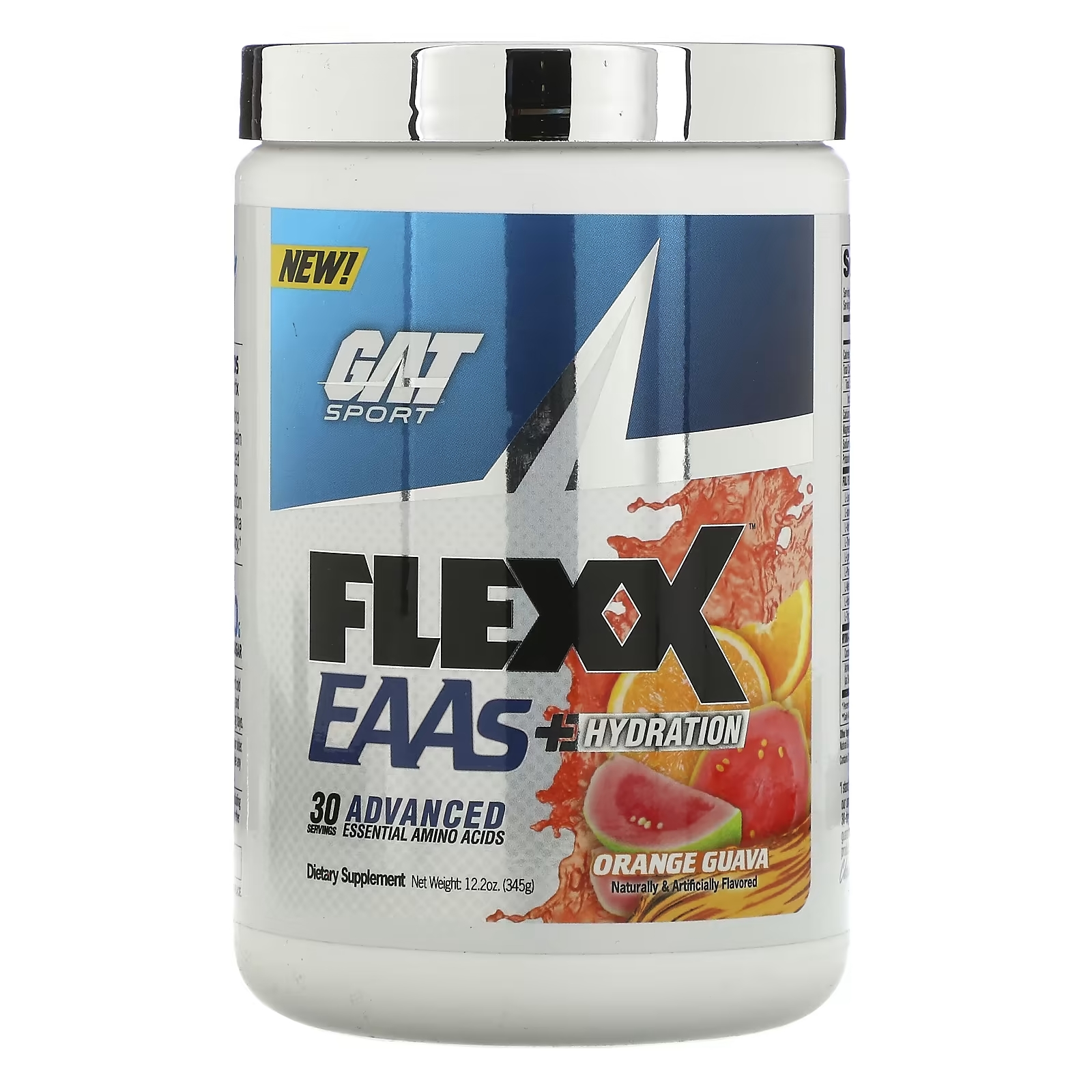 Пищевая Добавка GAT Flexx EAA + Hydration, апельсин и гуава, 345 г