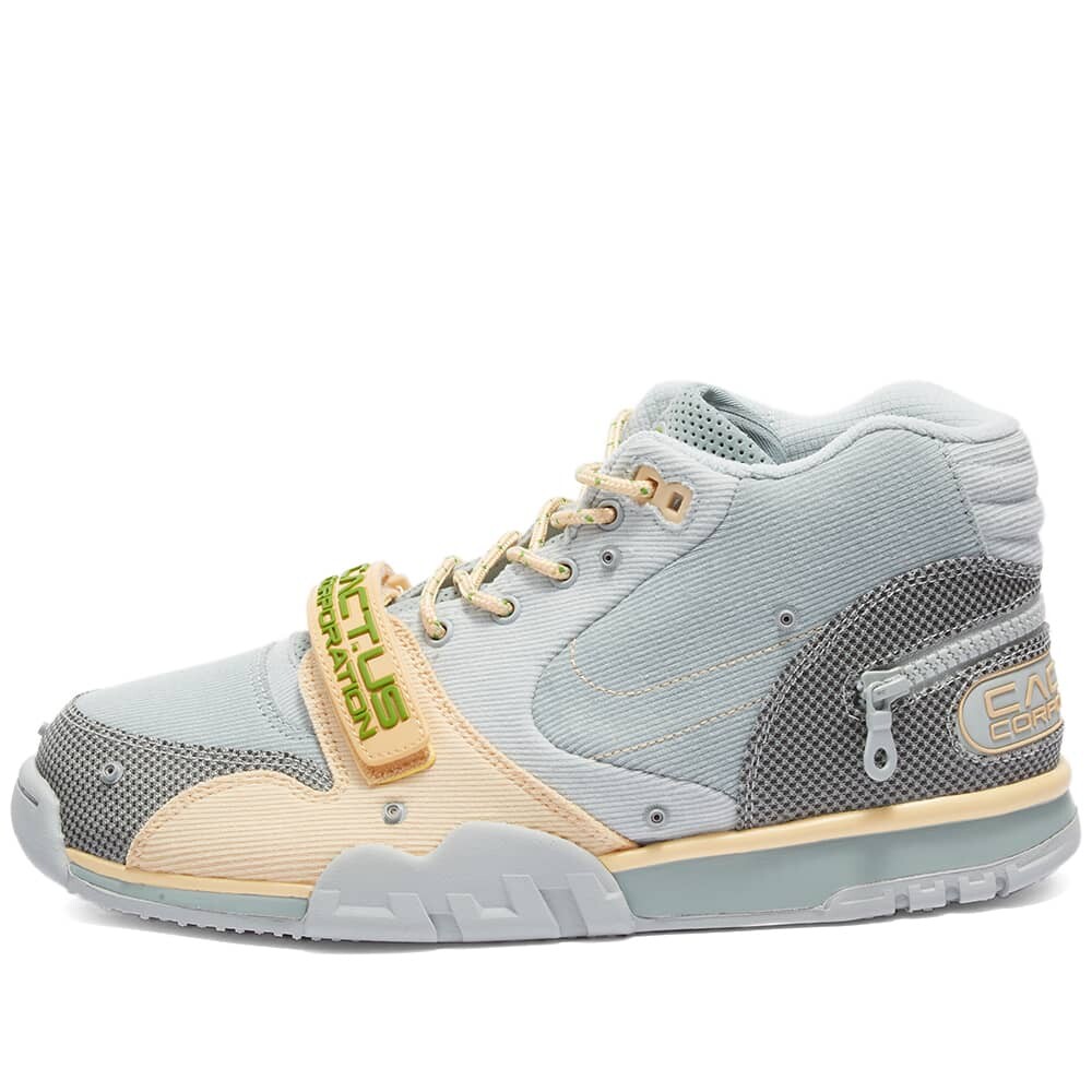 

Кроссовки Nike x Travis Scott Air Trainer, желто-серый