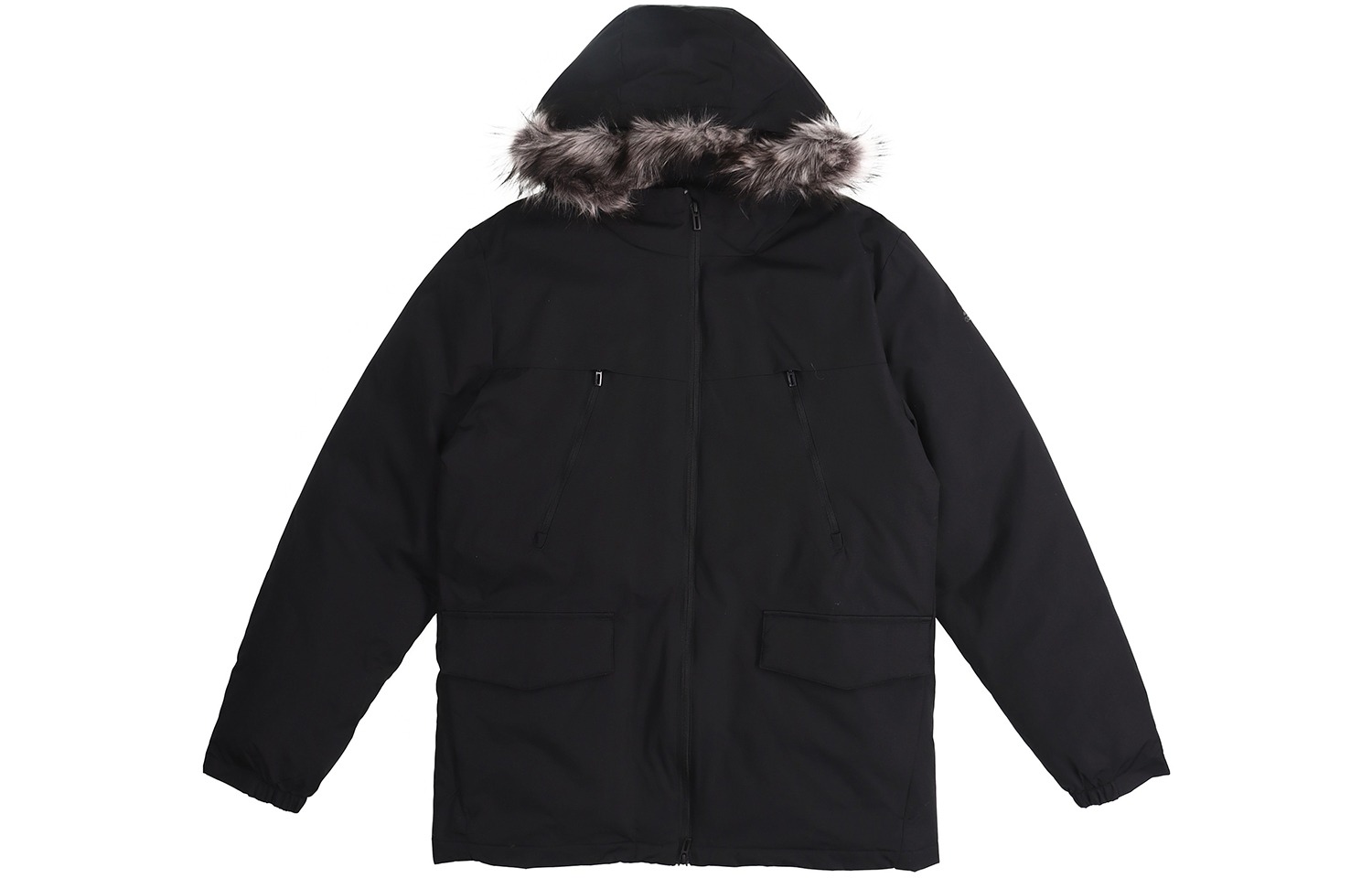 Мужская парка-пальто Adidas, черный (Размер XL)