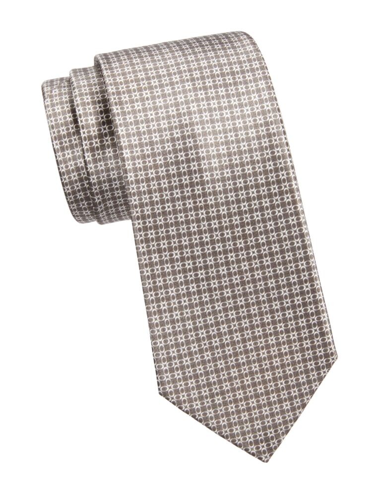 

Платок из шелкового галстука Brioni, цвет Green Grey