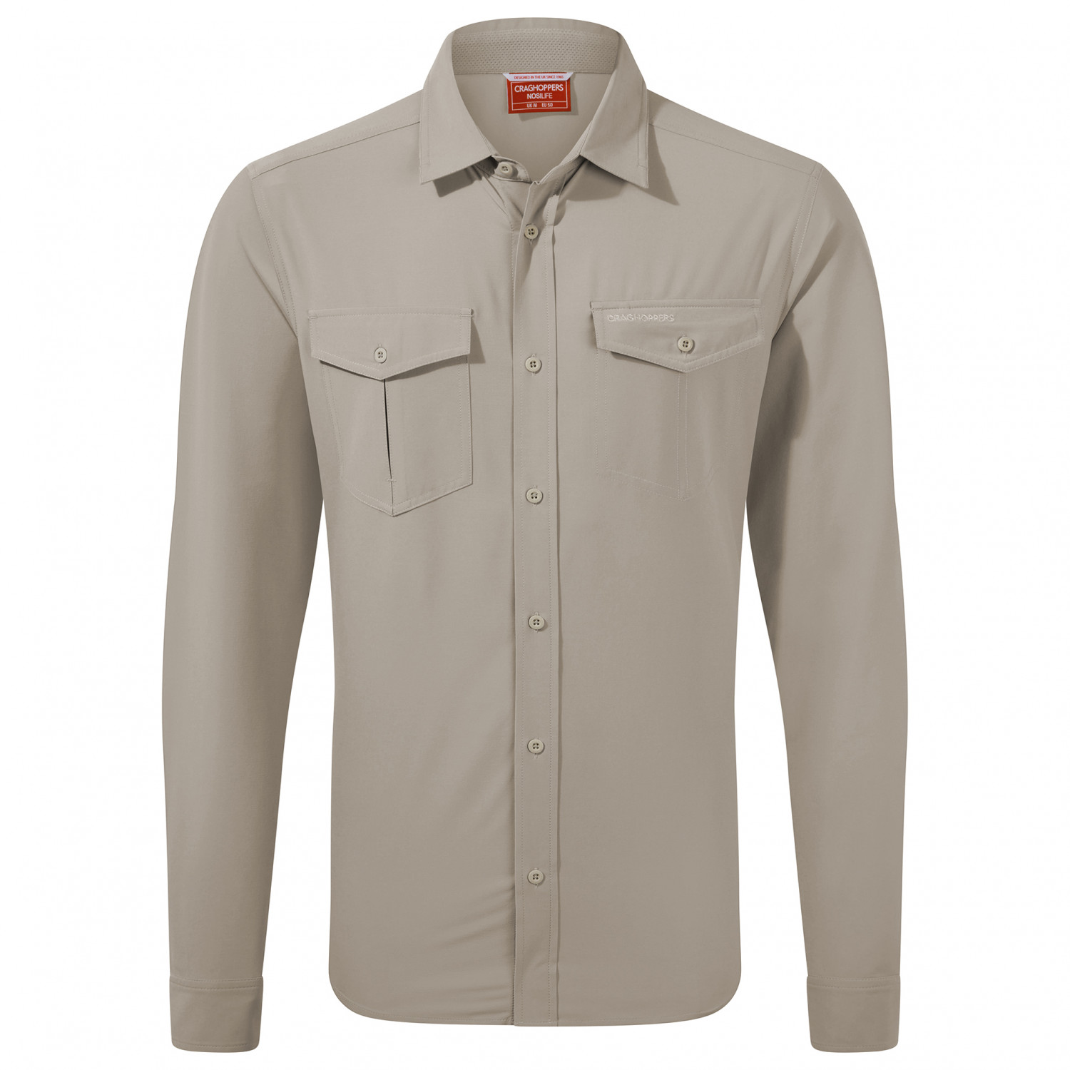 Рубашка Craghoppers NosiLife Eiger L/S Shirt, цвет Parchment