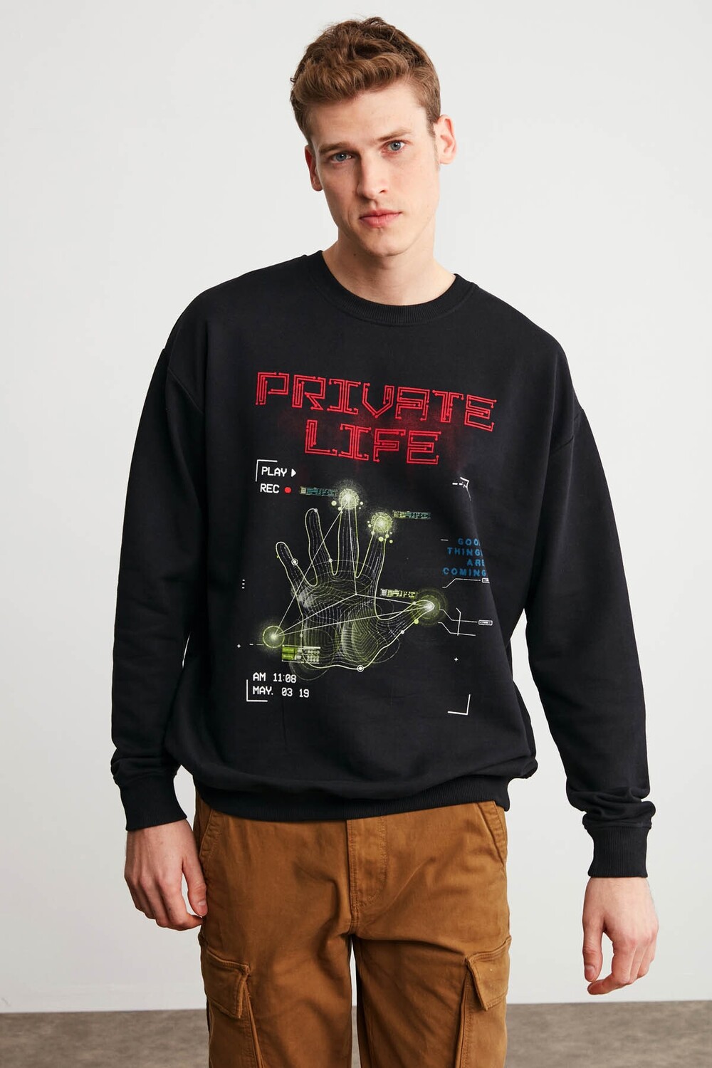 

Черный свитшот Ferdinand Oversize GRIMELANGE