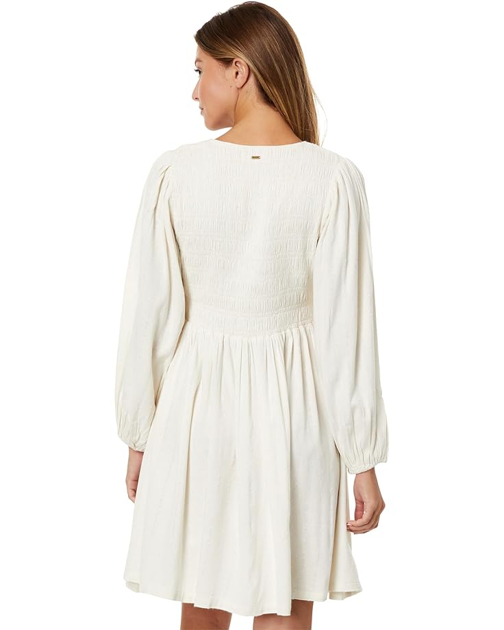 Платье Rip Curl Talia Long Sleeve Dress, кремовый