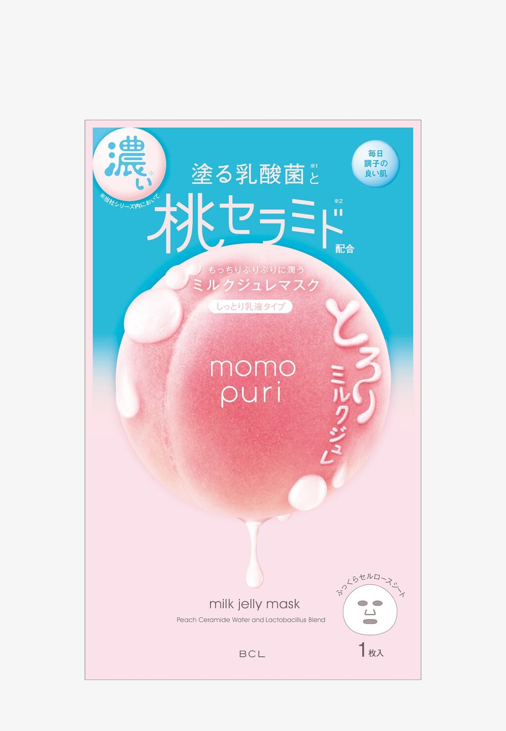 

Маска для лица Momopuri Milk Jelly Mask BCL Momopuri