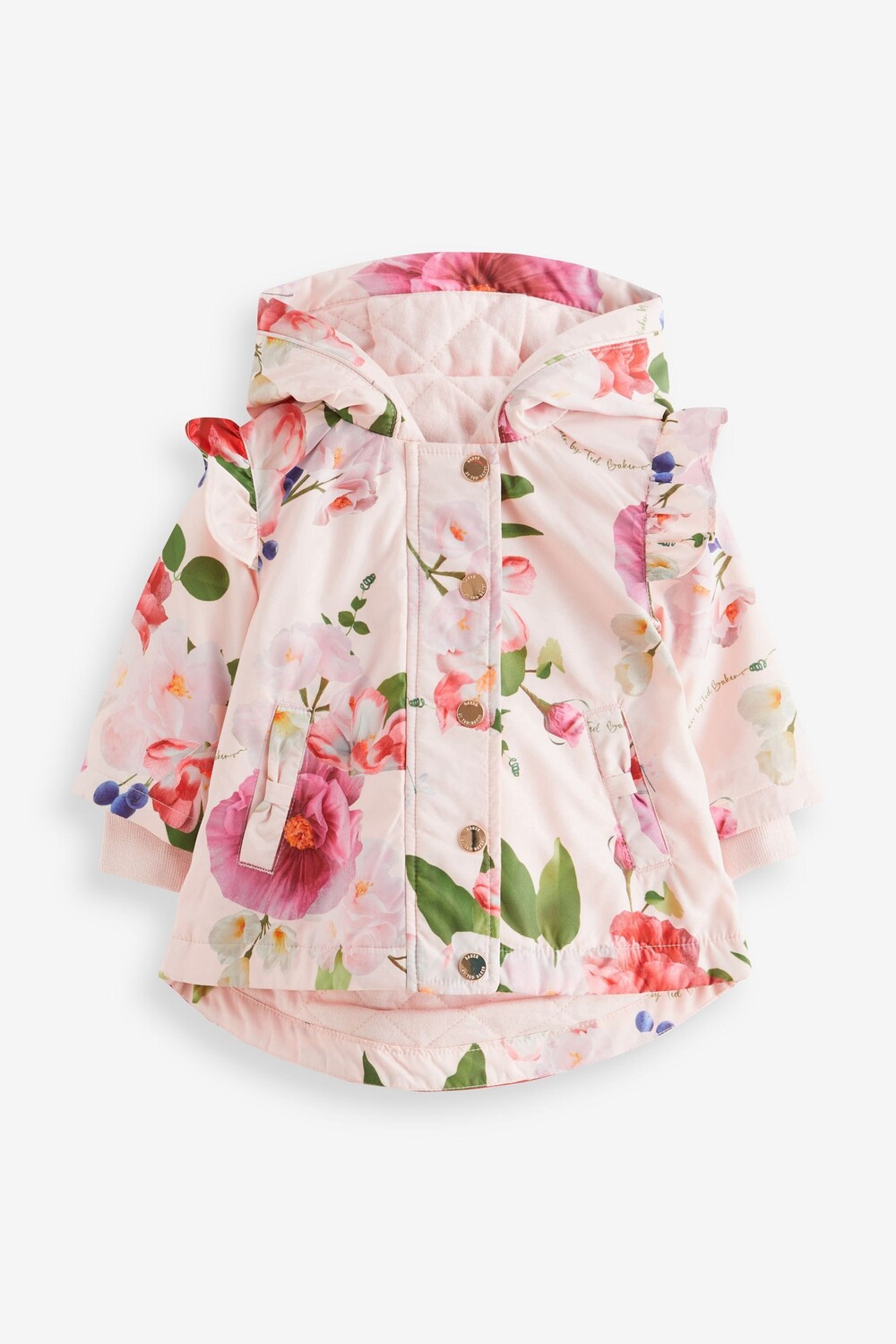 

Непромокаемое пальто с цветами Baker By Ted Baker, розовый