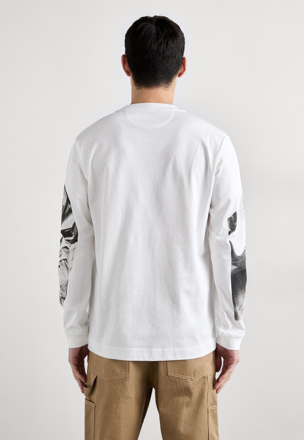 

Топ с длинными рукавами Collage Print Paul Smith, белый