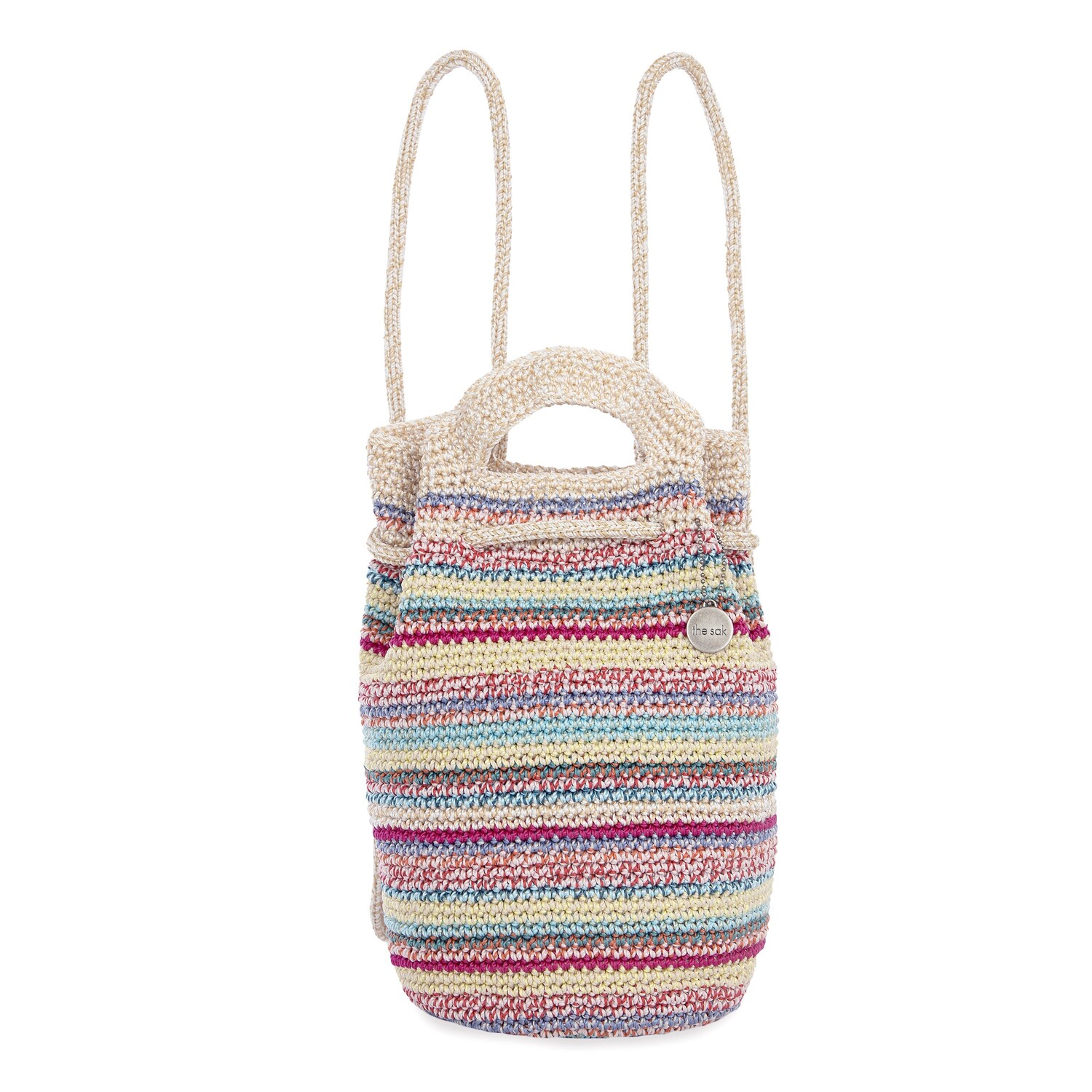 

Маленький рюкзак Dylan The Sak, цвет Hand Crochet - Eden Stripe