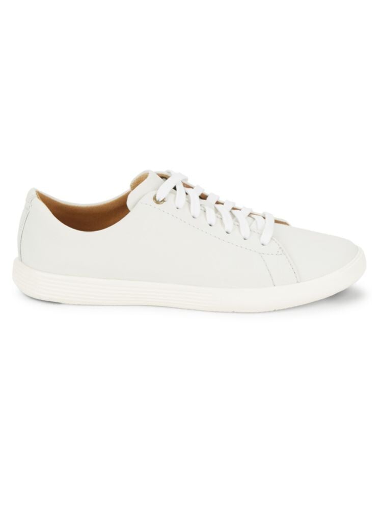 

Кожаные кроссовки Grand Crosscourt с кружевом Cole Haan, цвет Bright White, Белый