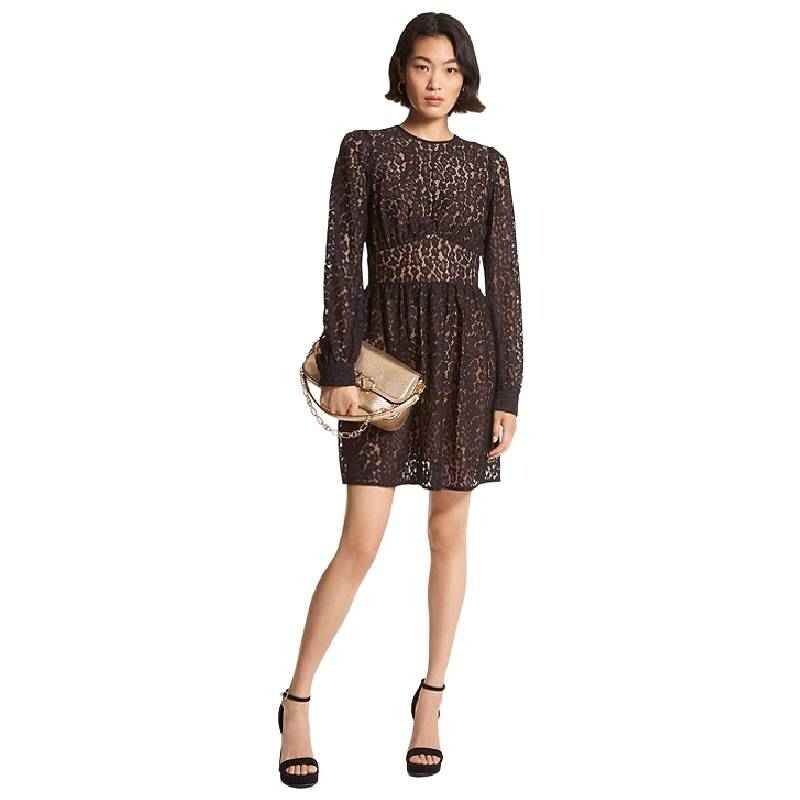 

Платье Michael Michael Kors Leopard Corded Lace, черный