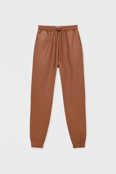 

Джоггеры из искусственной кожи PULL&BEAR