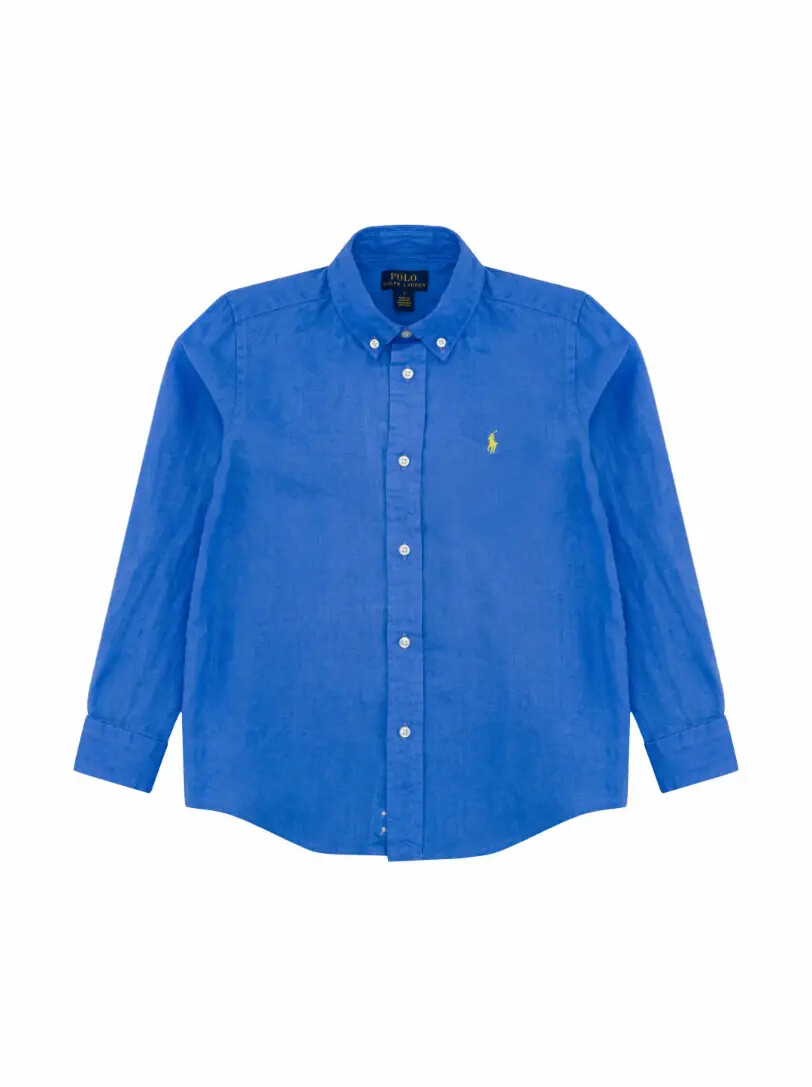 

Льняная рубашка с логотипом Ralph Lauren