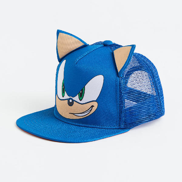 Бейсболка H&M Kids Motif-detail Sonic the Hedgehog, синий