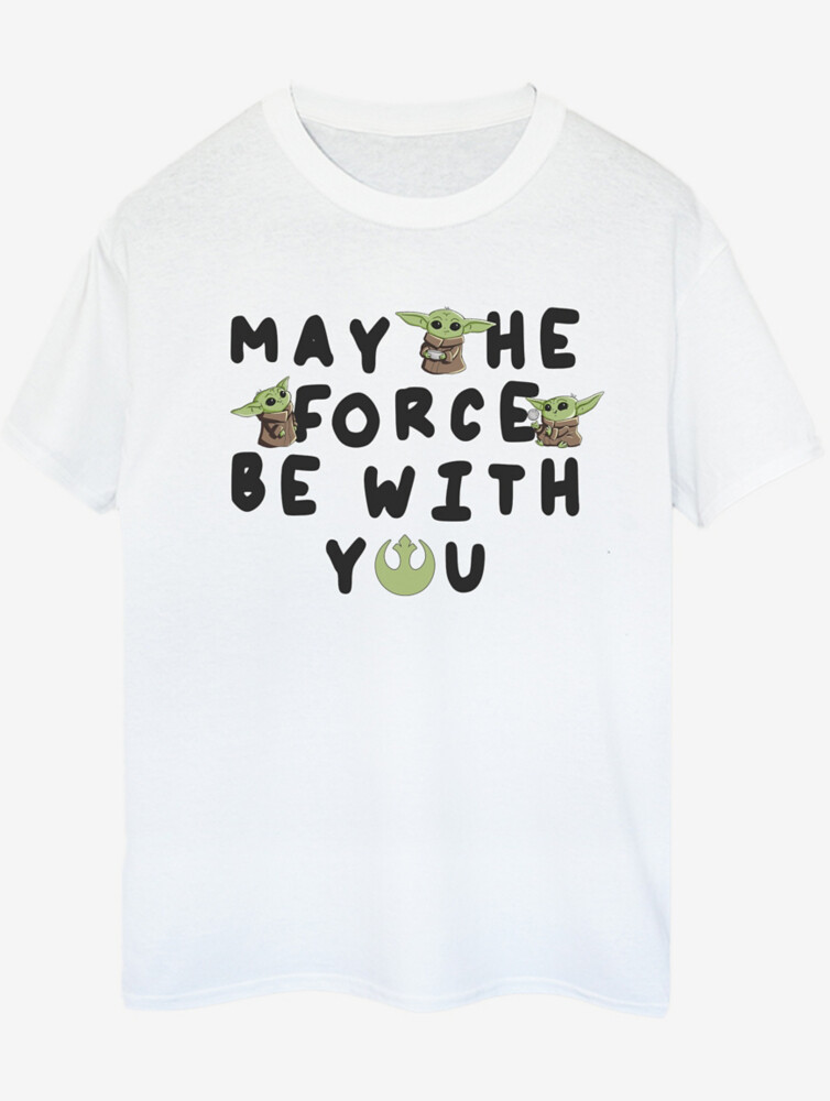 

NW2 Star Wars The Mandalorian Grogu Взрослая белая футболка George., белый