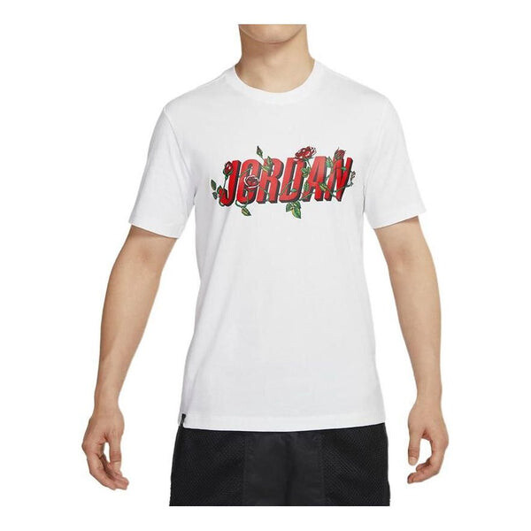 

Футболка Jordan Brand Sorry Alphabet Logo Printing Round Neck Short Sleeve White, Белый