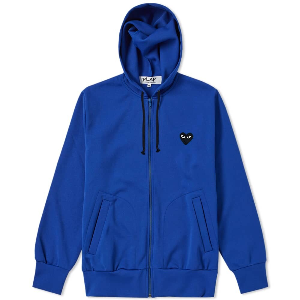 

Толстовка Comme des Garcons Play Black Heart Full Zip Back Print Hoody, Синий