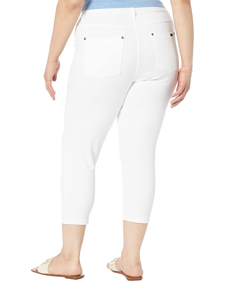 Джинсы HUE Plus Size High-Rise Ultra Soft Denim Capris, белый джинсы hue plus size ultra soft denim skimmer белый
