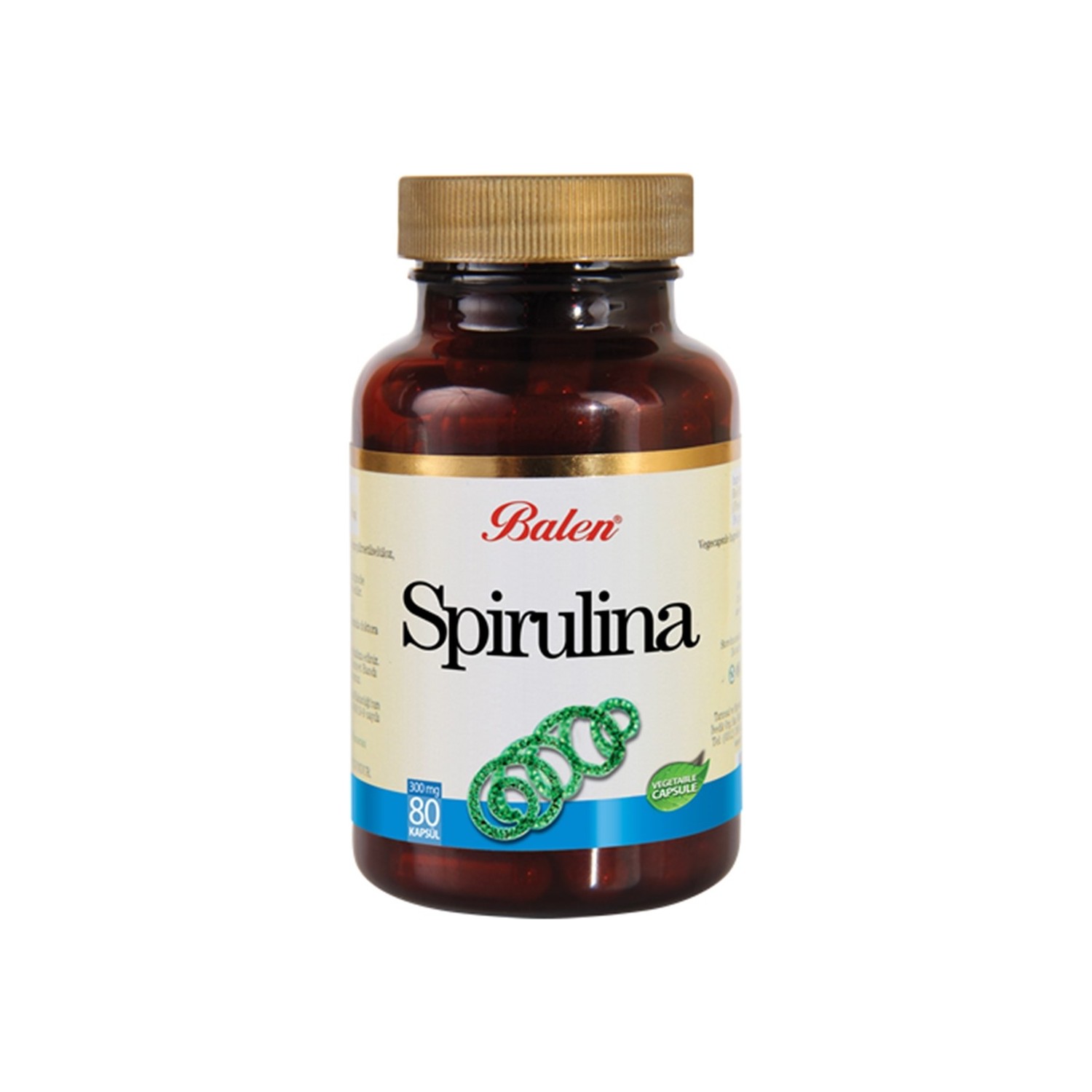 Пищевая добавка Balen Spirulina 375 мг, 80 капсул