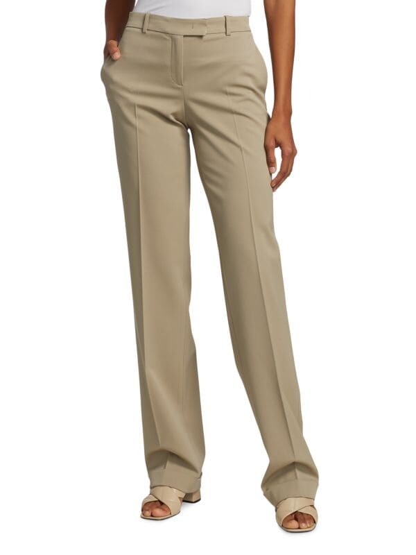 

Брюки Michael Kors Carolyn Collection из эластичной шерсти, бежевый