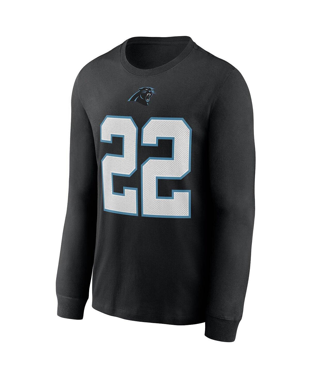 Мужская футболка с длинным рукавом christian mccaffrey black carolina  panthers имя игрока номер Nike, черный – купить из-за границы через сервис  «CDEK.Shopping»