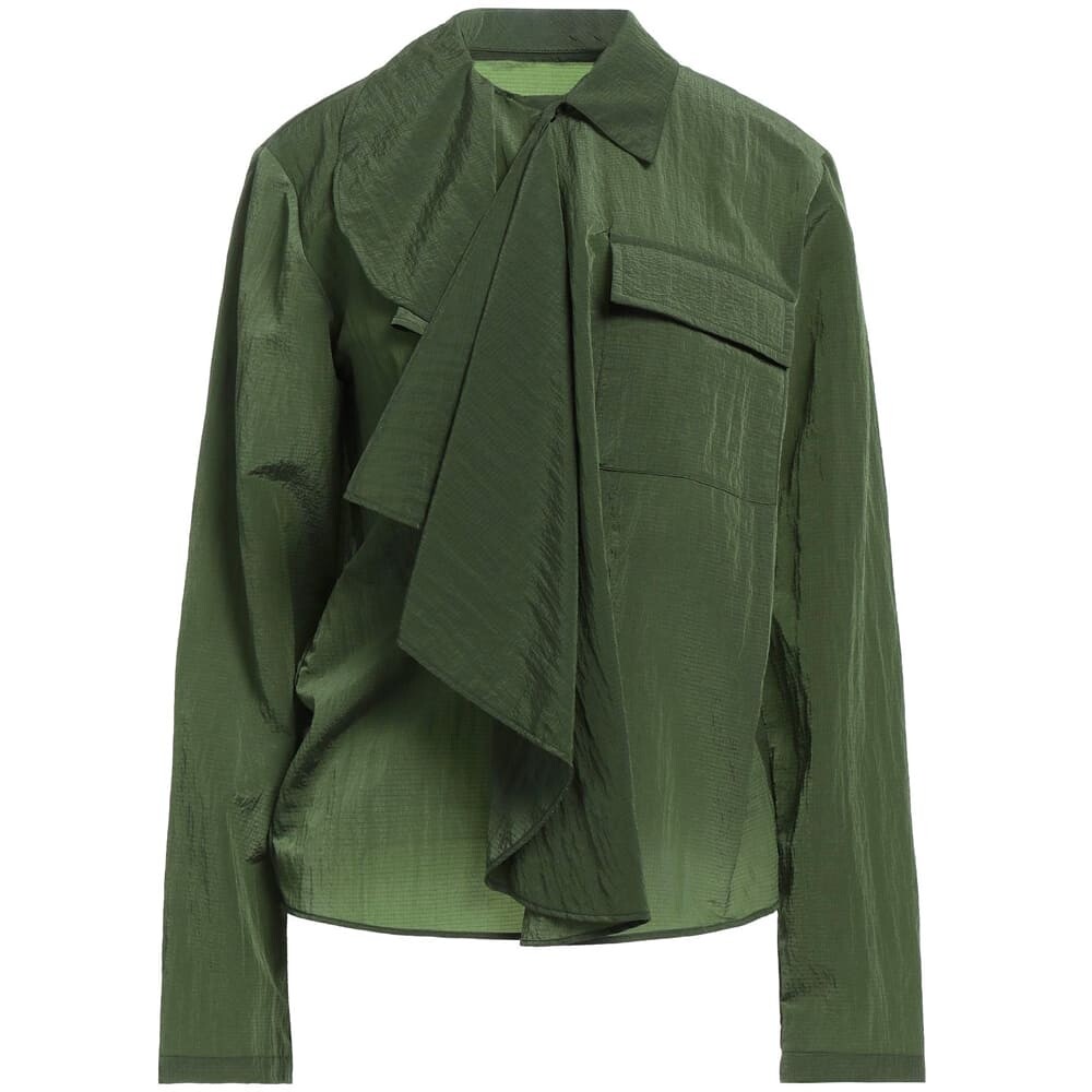 

Блузка MM6 Maison Margiela Solid Color, зеленый